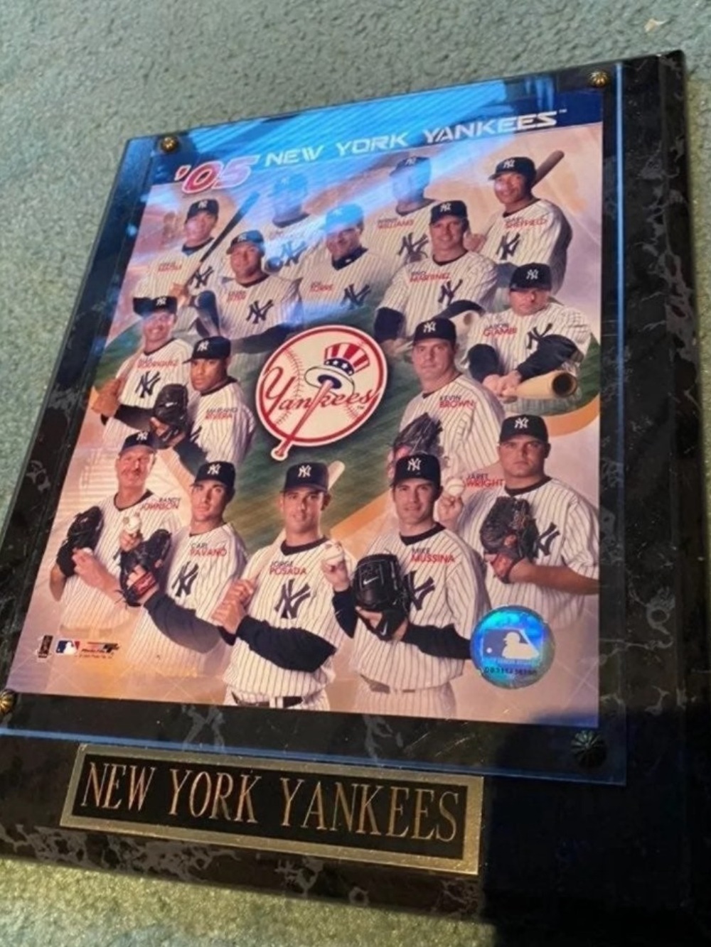 2005 New York Yankees team plaque